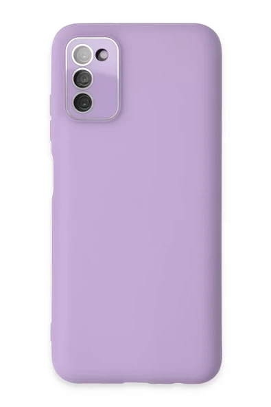 Newface Samsung Galaxy A03S Kılıf Lansman Glass Kapak - Lila ürün görseli 1