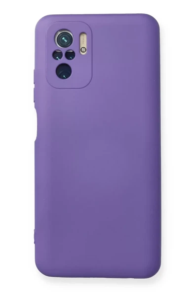 Newface Xiaomi Redmi Note 10 Kılıf Nano içi Kadife Silikon - Mor ürün görseli 1