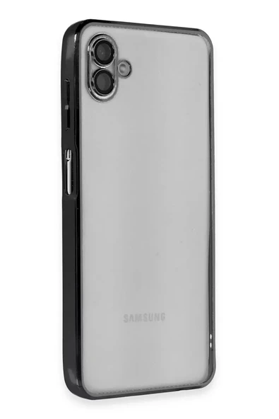 Newface Samsung Galaxy A04 Kılıf Razer Lensli Silikon - Siyah ürün görseli 1
