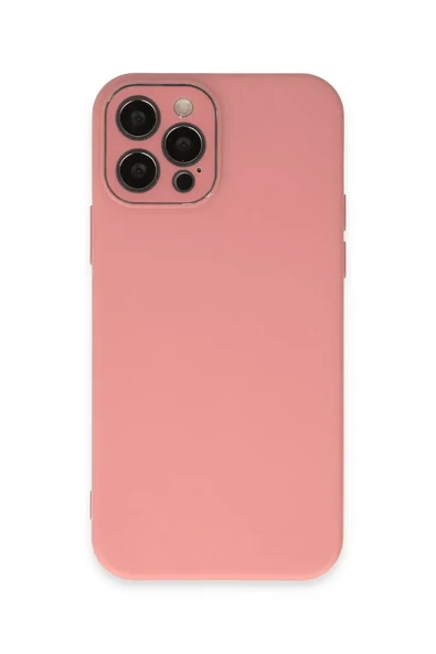 Newface Apple iPhone 12 Pro Max Kılıf Lansman Glass Kapak - Pembe ürün görseli 1