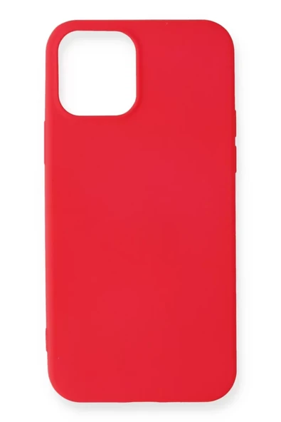 Newface Apple iPhone 12 Mini Kılıf First Silikon - Kırmızı ürün görseli 1