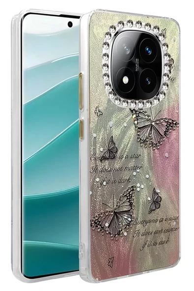 Newface Xiaomi Redmi Note 14 Pro 5G Kılıf Blade Aynalı Desenli Kapak - Desen 6 ürün görseli 1