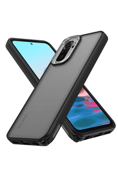 Newface Xiaomi Redmi Note 10 Pro Kılıf Elegant Kapak - Siyah ürün görseli 1