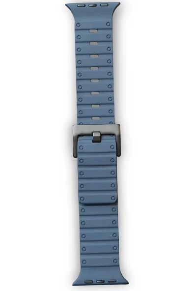 Newface Apple Watch 42mm Magnus Mıknatıslı Silikon Kordon - Mavi ürün görseli 1
