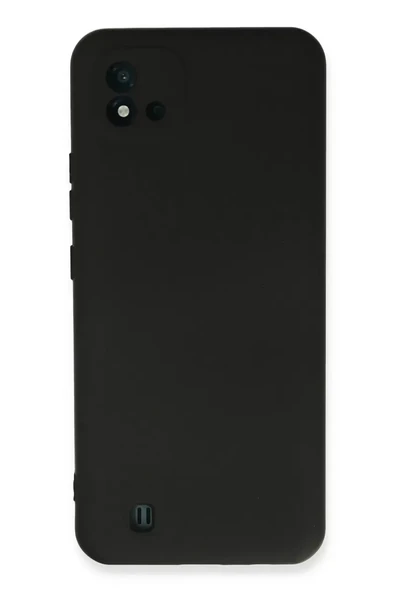 Newface Realme C11 2021 Kılıf Nano içi Kadife Silikon - Siyah ürün görseli 1