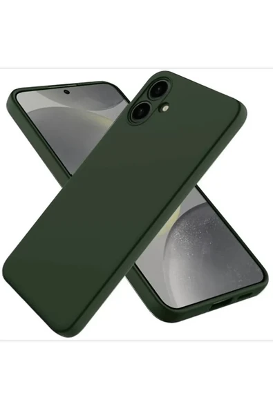 Newface Samsung Galaxy A06 Kılıf First Silikon - Koyu Yeşil ürün görseli 1