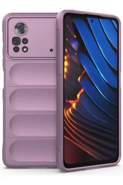 Newface Xiaomi Poco X4 Pro 5G Kılıf Optimum Silikon - Mor ürün görseli 1