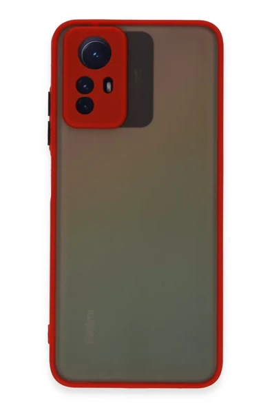 Newface Xiaomi Redmi Note 12S Kılıf Montreal Silikon Kapak - Kırmızı ürün görseli 1