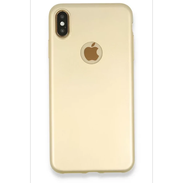 Newface Apple iPhone XS Max Kılıf First Silikon - Gold - Resim 2