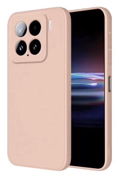 Newface Xiaomi Mi 15 Pro Kılıf Nano içi Kadife Silikon - Pudra ürün görseli 1