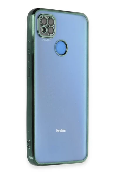 Newface Xiaomi Redmi 9C Kılıf Razer Lensli Silikon - Yeşil ürün görseli 1