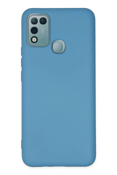 Newface İnfinix Hot 10 Play Kılıf Nano içi Kadife Silikon - Mavi ürün görseli 1