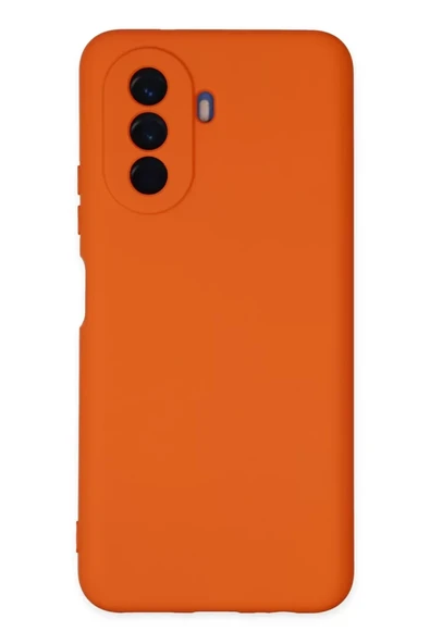 Newface Huawei Nova Y70 Kılıf Nano içi Kadife Silikon - Turuncu ürün görseli 1