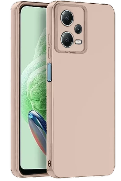 Newface Xiaomi Redmi Note 12 Pro 5G Kılıf Nano içi Kadife Silikon - Pudra ürün görseli 1