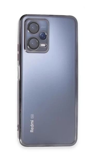 Newface Xiaomi Redmi Note 12 5G Kılıf Razer Lensli Silikon - Siyah ürün görseli 1