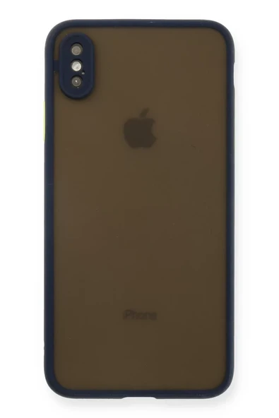 Newface Apple iPhone XS Max Kılıf Montreal Silikon Kapak - Lacivert ürün görseli 1