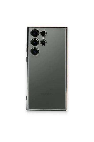 Newface Samsung Galaxy S24 Ultra Kılıf Razer Lensli Silikon - Gümüş ürün görseli 1