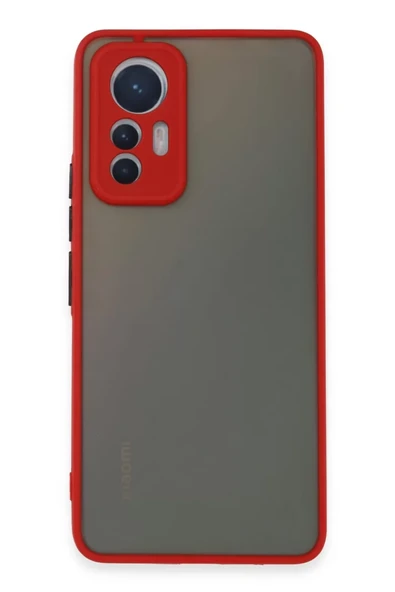 Newface Xiaomi Mi 12 Lite Kılıf Montreal Silikon Kapak - Kırmızı ürün görseli 1