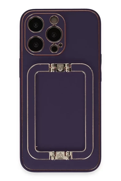 Newface Apple iPhone 14 Pro Kılıf Coco Elit Kapak - Derin Mor ürün görseli 1