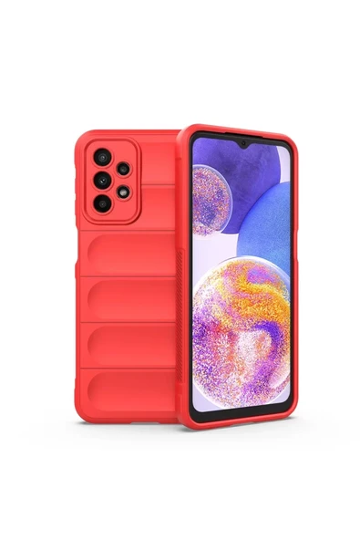 Newface Samsung Galaxy A23 4G Kılıf Optimum Silikon - Kırmızı ürün görseli 1