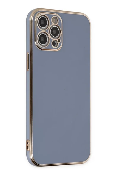 Newface Apple iPhone 12 Pro Kılıf Volet Silikon - Mavi ürün görseli 1