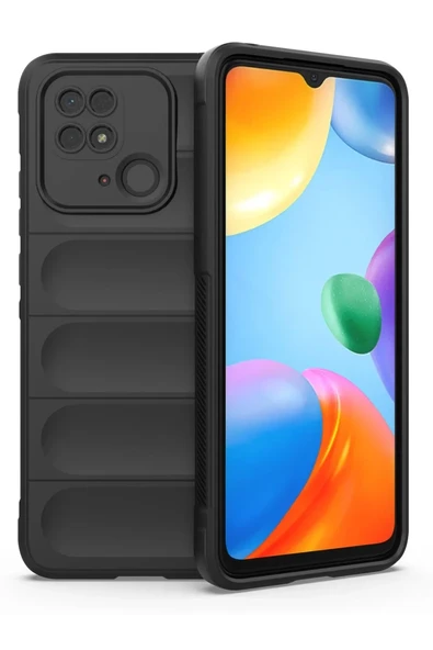Newface Xiaomi Redmi 10C Kılıf Optimum Silikon - Siyah ürün görseli 1