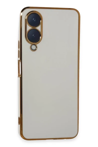 Newface Vivo Y17S Kılıf Volet Silikon - Beyaz ürün görseli 1