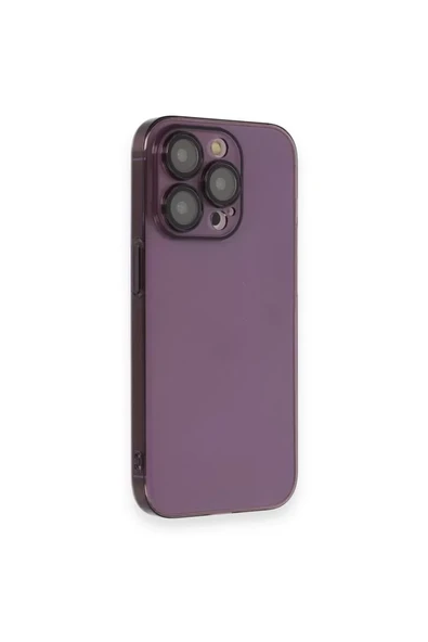 Newface Apple iPhone 13 Pro Max Kılıf Armada Lensli Kapak - Derin Mor ürün görseli 1