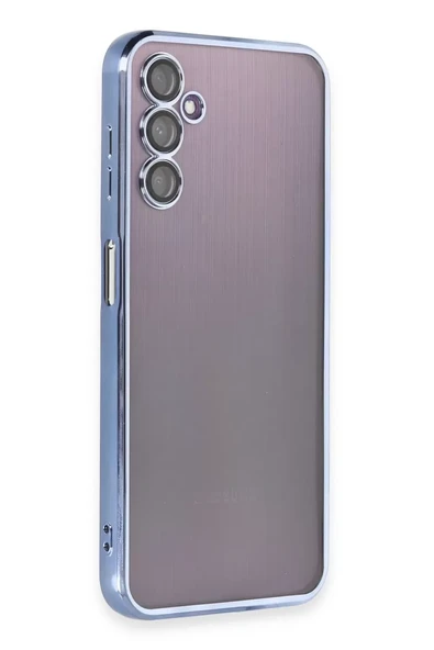 Newface Samsung Galaxy A14 4G Kılıf Razer Lensli Silikon - Açık Mavi ürün görseli 1