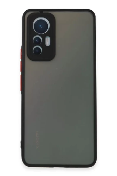 Newface Xiaomi Mi 12 Lite Kılıf Montreal Silikon Kapak - Siyah ürün görseli 1