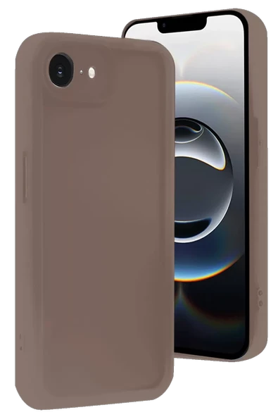Newface Apple iPhone 16E Kılıf Viera Silikon - Kahverengi ürün görseli 1