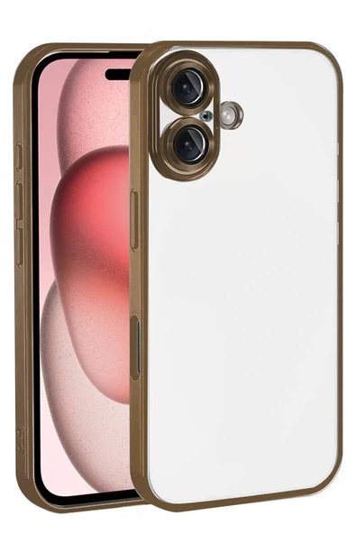 Newface Apple iPhone 17 Razer Lensli Silikon - Çöl Titanyum ürün görseli 1