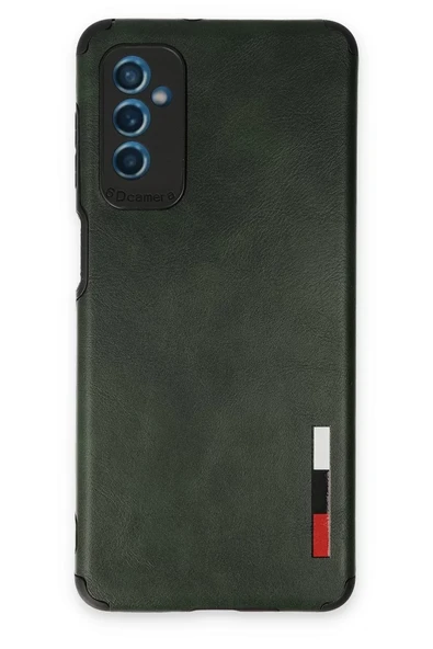Newface Samsung Galaxy M52 5G Kılıf Loop Deri Silikon - Yeşil ürün görseli 1