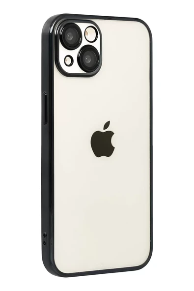 Newface Apple iPhone 15 Razer Lensli Silikon - Siyah ürün görseli 1