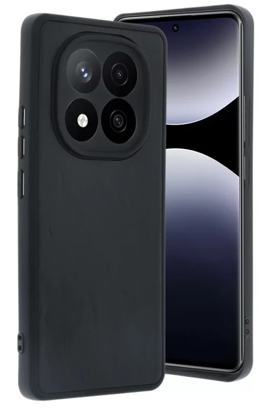 Newface Xiaomi Redmi Note 14 Pro 5G Kılıf Aras Deri Kapak - Siyah ürün görseli 1