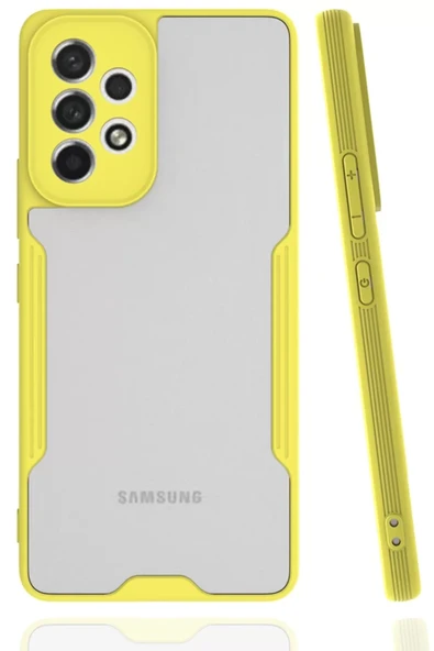 Newface Samsung Galaxy A33 5G Kılıf Platin Silikon - Sarı ürün görseli 1