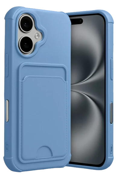 Newface Apple iPhone 17 Kelvin Kartvizitli Silikon - Mavi ürün görseli 1