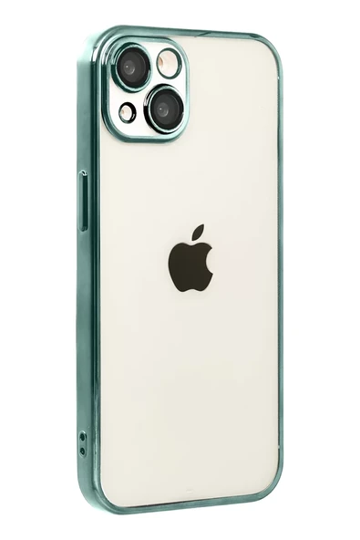 Newface Apple iPhone 15 Razer Lensli Silikon - Yeşil ürün görseli 1