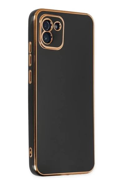 Newface Samsung Galaxy A03 Kılıf Volet Silikon - Siyah ürün görseli 1