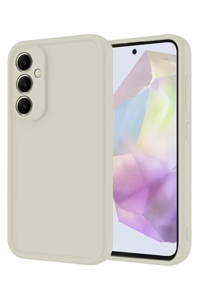 Newface Samsung Galaxy A56 Kılıf Viera Silikon - Krem ürün görseli 1