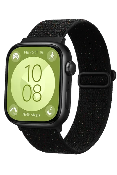 Newface Huawei Fit 4 Star Kordon - Benekli Siyah ürün görseli 1