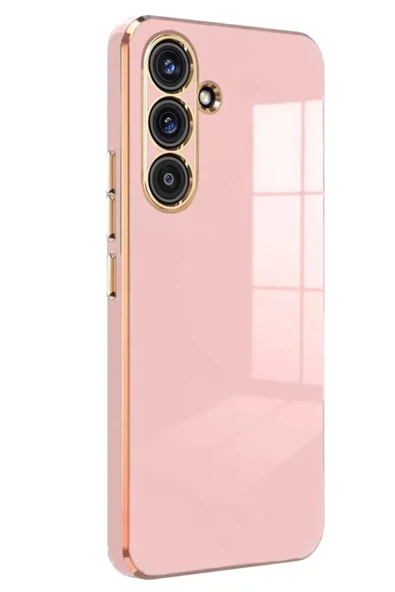 Newface Samsung Galaxy S25 Kılıf Volet Silikon - Pembe ürün görseli 1