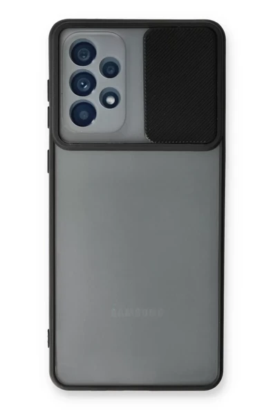 Newface Samsung Galaxy A73 5G Kılıf Palm Buzlu Kamera Sürgülü Silikon - Siyah ürün görseli 1