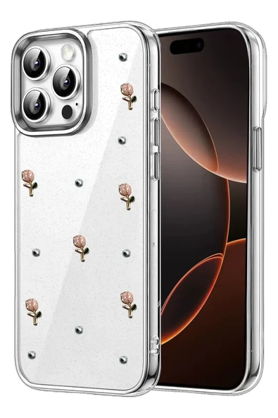 Newface Apple iPhone 15 Pro Fiyonk Desenli Kapak - Desen 6 ürün görseli 1