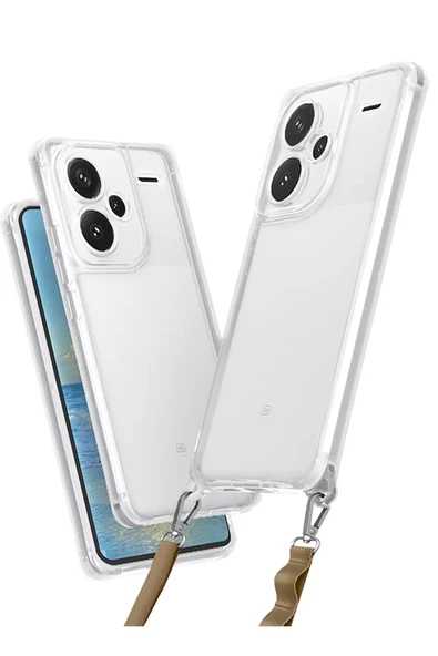 Newface Xiaomi Redmi Note 13 Pro Plus Kılıf Penta Silikon Kılıf - Şeffaf ürün görseli 1