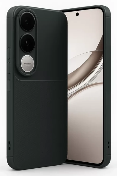 Newface Vivo V50 Lite 4G Auto Focus Karbon Kapak - Siyah ürün görseli 1