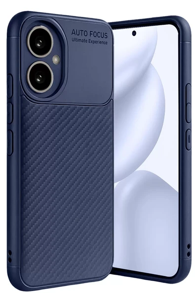 Newface Honor 400 Kılıf Auto Focus Karbon Kapak - Lacivert ürün görseli 1