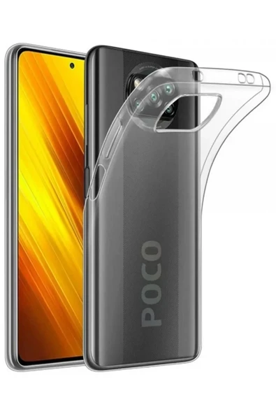 Newface Xiaomi Pocophone X3 Kılıf Lüx Şeffaf Silikon ürün görseli 1
