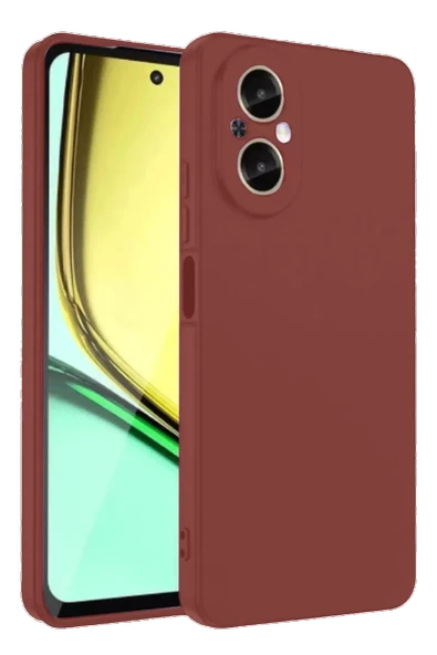 Newface Realme 12 Lite Kılıf First Silikon - Bordo ürün görseli 1