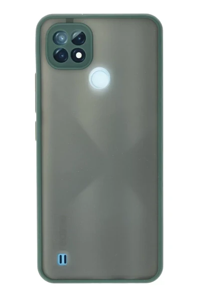 Newface Realme C21 Kılıf Montreal Silikon Kapak - Yeşil ürün görseli 1